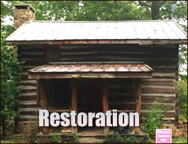 Historic Log Cabin Restoration  Suffolk, Virginia